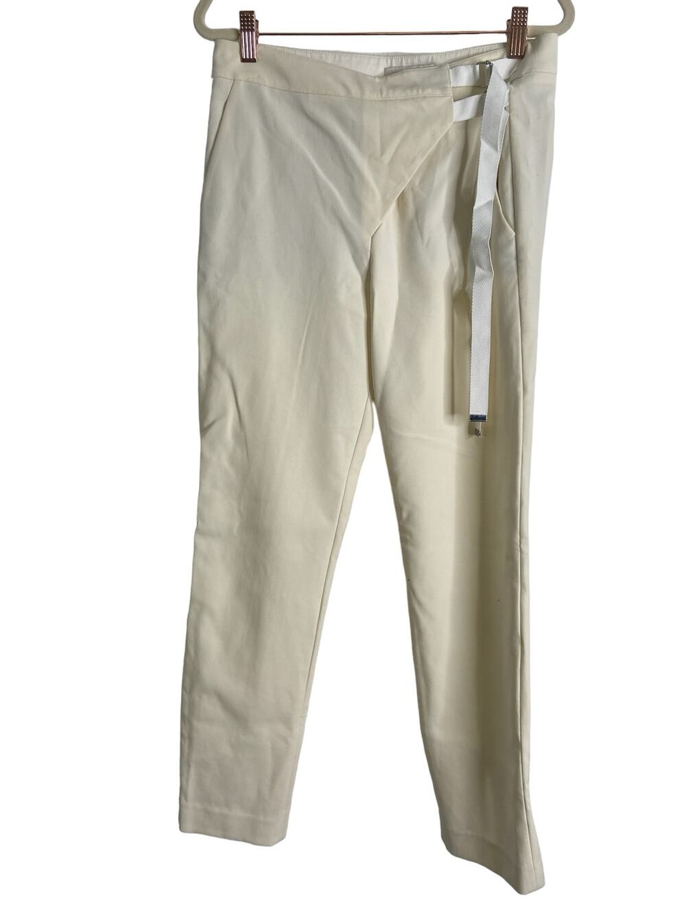 Tibi Wrap Trouser Pant High Rise Belted Preppy Career Office Business Casual 4